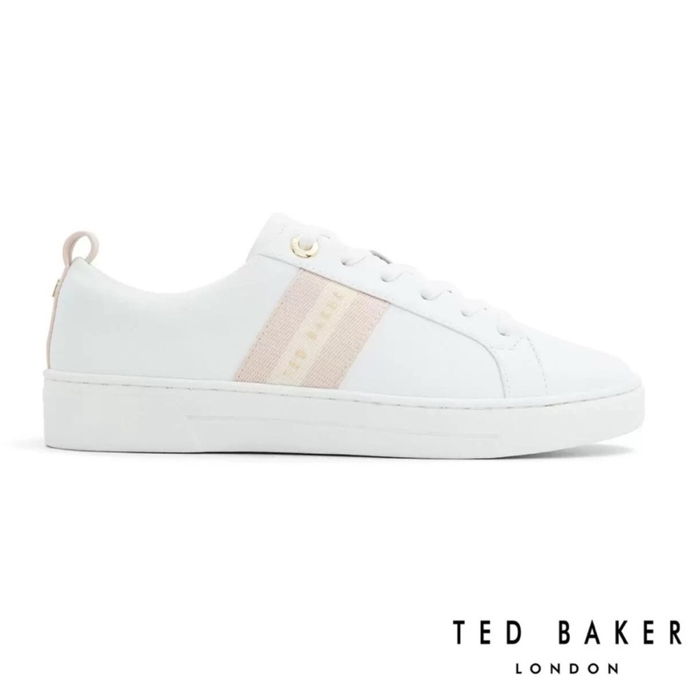 TED BAKER white and pink women’s
Athletic shoe sneakers Riley 100 trainers 6